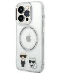 Калъф Karl Lagerfeld - MS Karl Choupette, iPhone 14 Pro Max, прозрачен - 3t